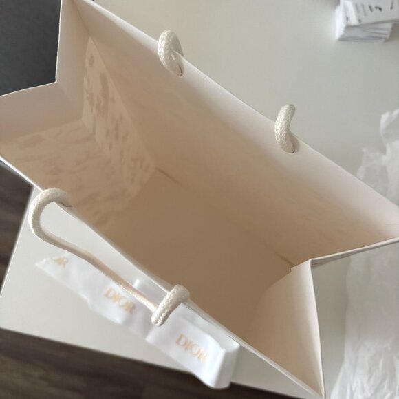 Authentic Dior Limited Edition Paper Shopping Bag w/ Ribbon, Gold Star and Paper - Picture 6 of 16
